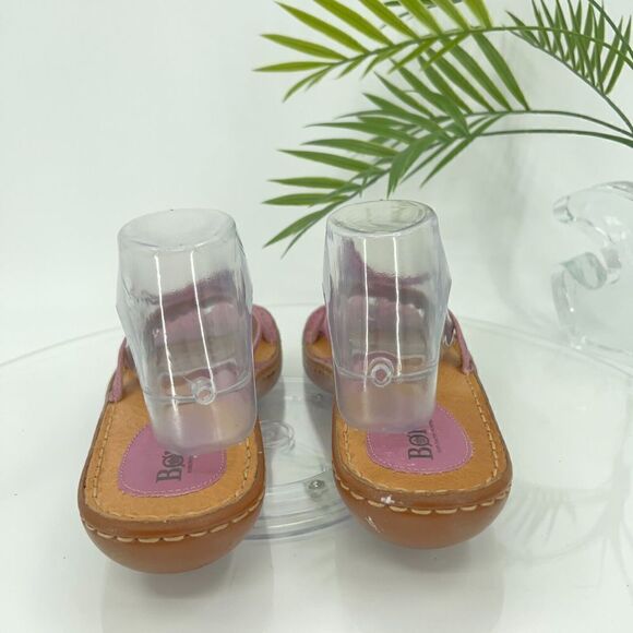 Born Women's Slide Sandal Size 9 Lavender Purple Strappy  Bow Casual Comfy Flat - Picture 4 of 15